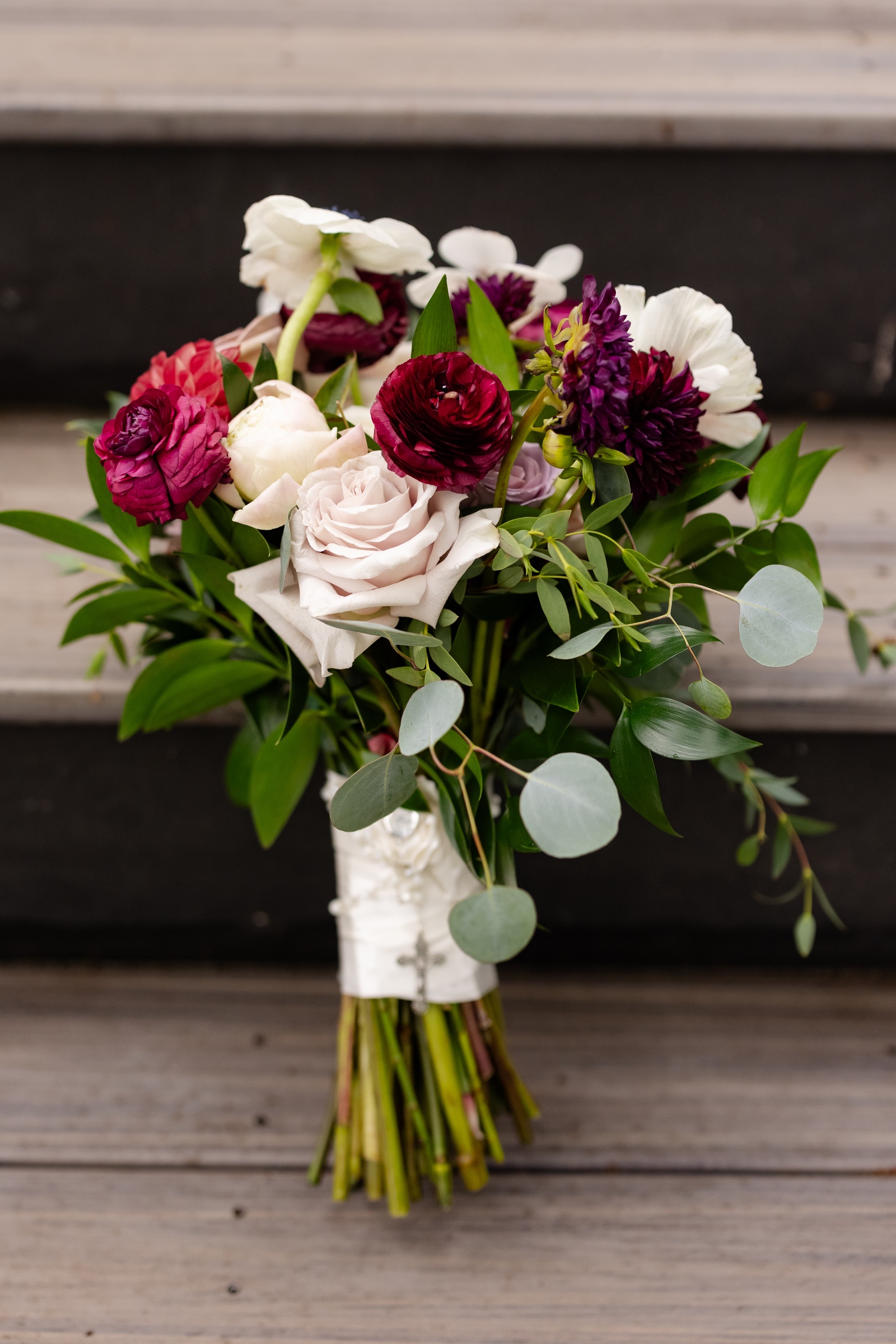 Shani and Kevin wedding ceremony and design detail bridal bouquet